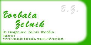 borbala zelnik business card