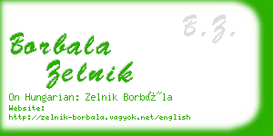 borbala zelnik business card